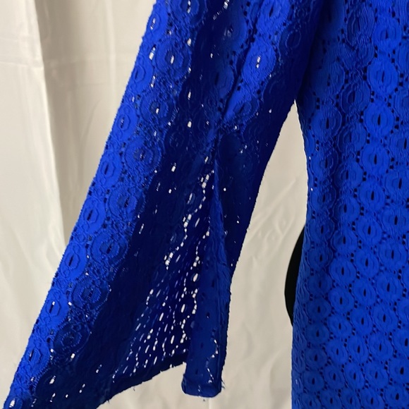 Chico’s royal blue eyelet dress size L/12 - Picture 4 of 6